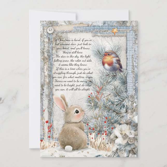 Christmas "It Will All Be Alright" Quote Holiday C Card (Front)