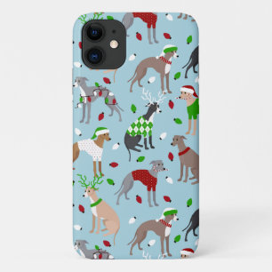 Christmas Italian Greyhound Dog iPhone 11 Case