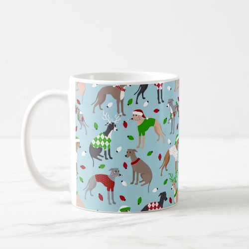 Christmas Italian Greyhound Dog Coffee Mug