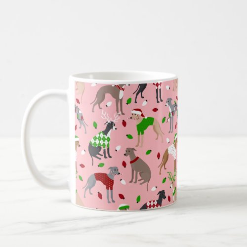 Christmas Italian Greyhound Dog Coffee Mug