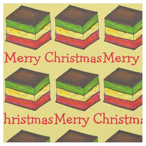 Christmas Italian Rainbow (7 Layer) Cookie Fabric