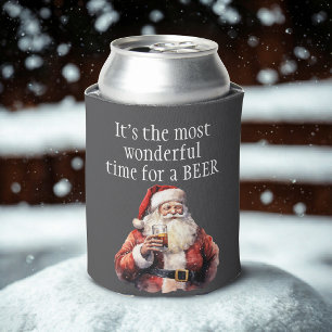 Christmas It's the most wonderful time for a beer Can Cooler