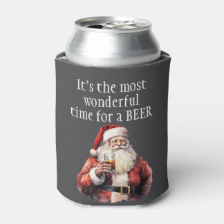 Christmas It's the most wonderful time for a beer Can Cooler