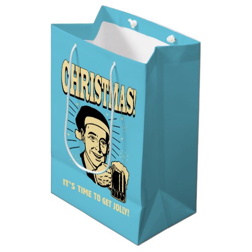 Christmas Its Time To Get Jolly Medium Gift Bag