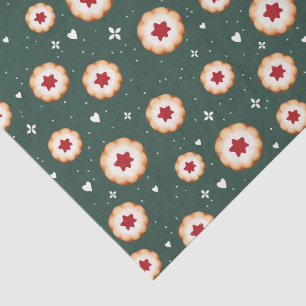 Christmas Jam Cookies Pattern Holiday Tissue Paper