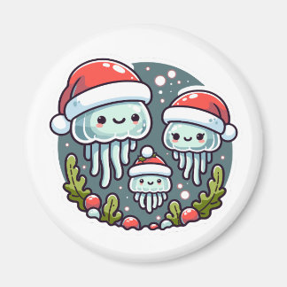 Christmas jellyfish family magnet