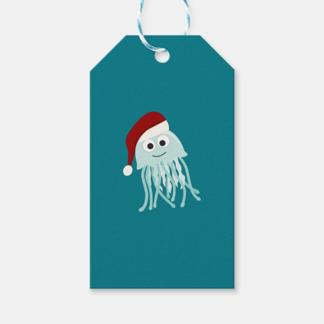 Christmas Jellyfish Gift Tags (Front)