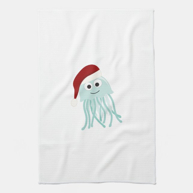 Christmas Jellyfish Towel (Vertical)