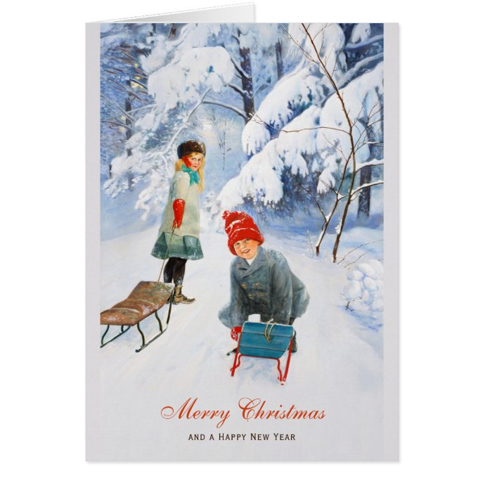 Christmas Jenny Nystr&#246;m Winter play CC0392 Card