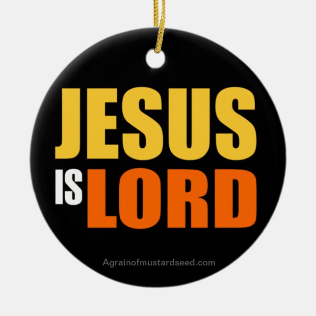 Christmas Jesus Ceramic Ornament (Front)