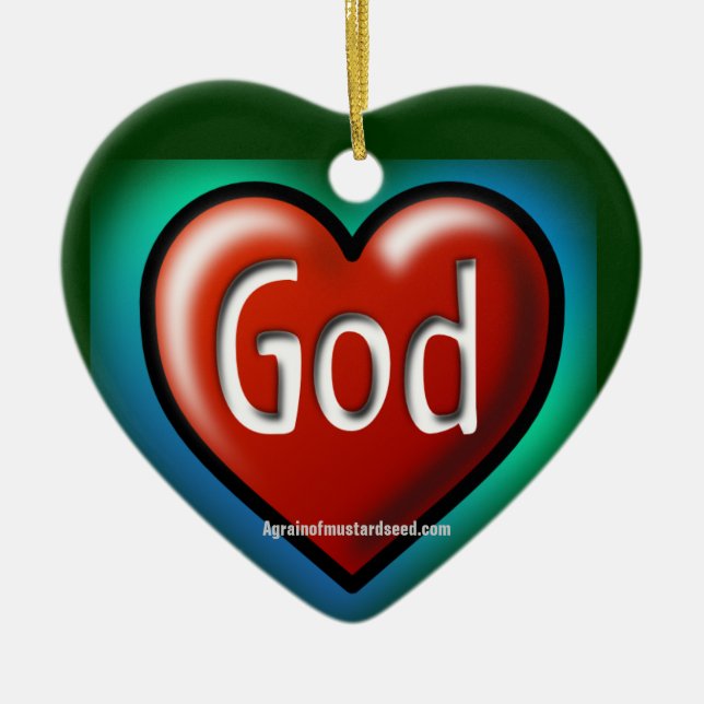 Christmas Jesus Ceramic Ornament (Front)