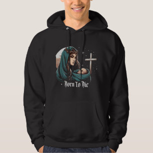 Christmas Jesus Christ Born to Die Cross Hoodie
