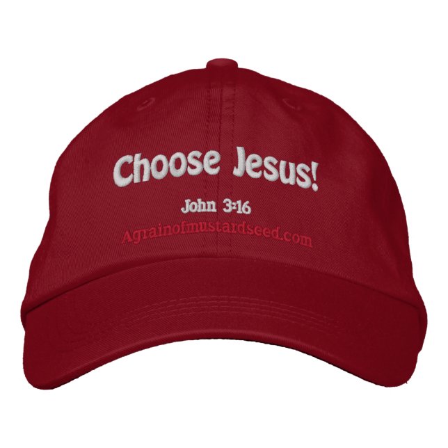 Christmas Jesus Embroidered Baseball Cap (Front)