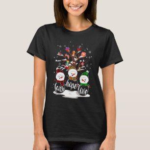 Christmas Jesus Faith Hope Love Snowman Christian  T-Shirt