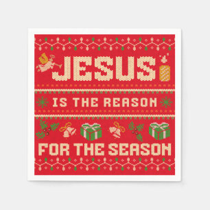Christmas Jesus Is The Reason For The Season Napkins