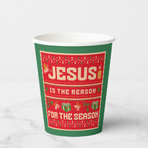 Christmas Jesus Is The Reason For The Season Paper Cups