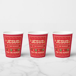 Christmas Jesus Is The Reason For The Season Paper Cups
