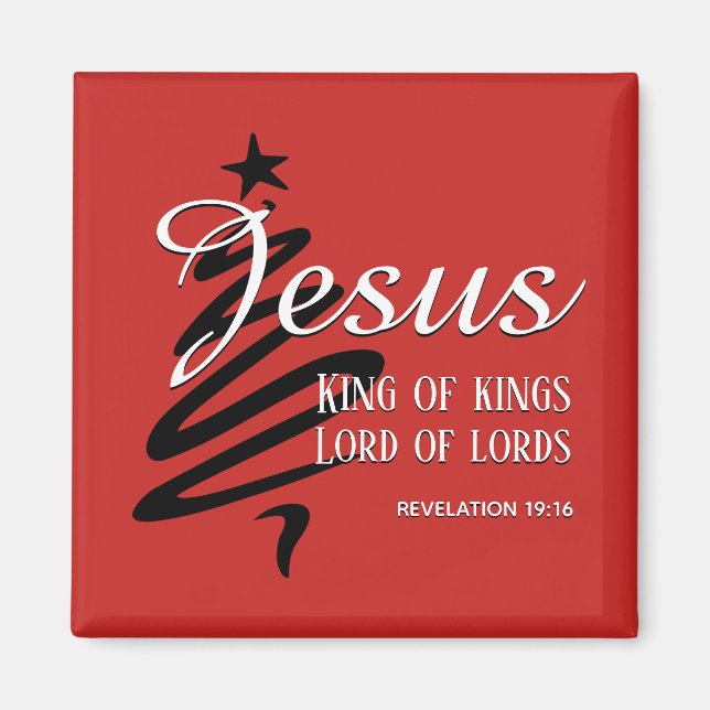 Christmas JESUS KING OF KINGS Magnet (Front)