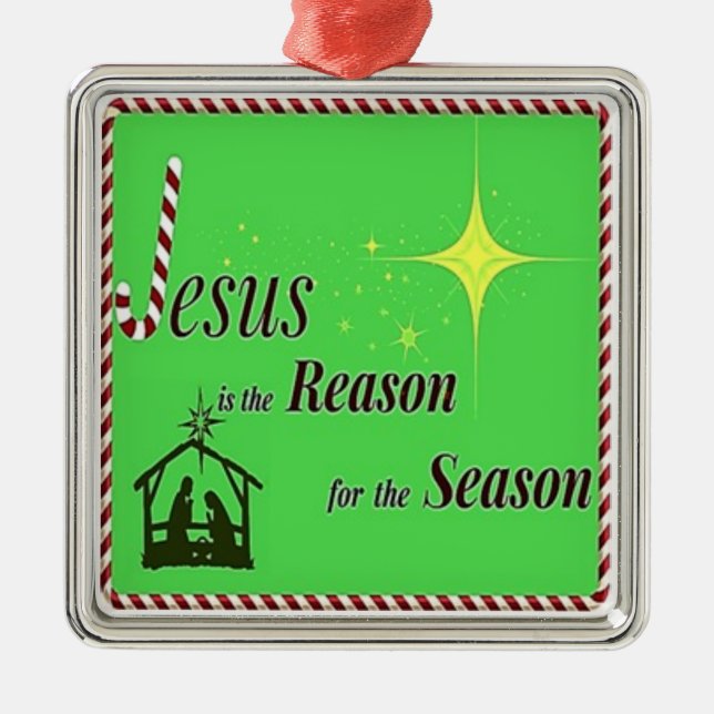 Christmas Jesus Ornament (Front)