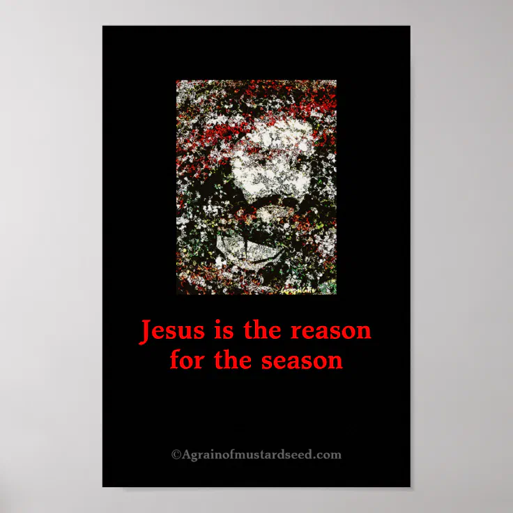 Christmas Jesus Poster Zazzle