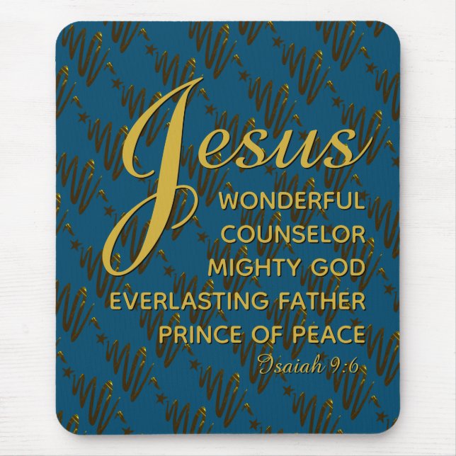 Christmas JESUS PRINCE OF PEACE Mouse Pad (Front)