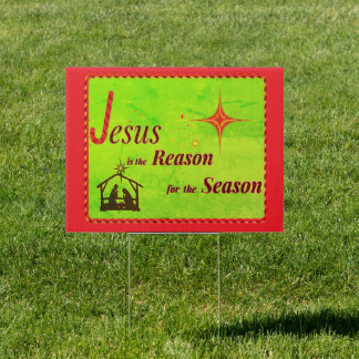 Christmas Jesus Reason for Season Sign
