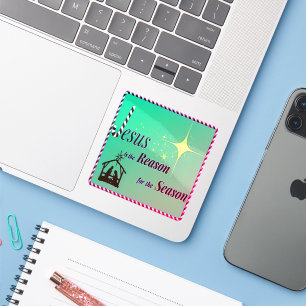 Christmas Jesus Reason for Season Sticker