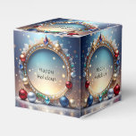 Christmas Jewel Frame Holiday Favor Box