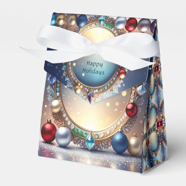 Christmas Jewel Frame Holiday Gift Box (Front Side)