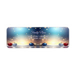 Christmas Jewel Frame Return Address Label