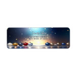 Christmas Jewel Frame Return Address Label