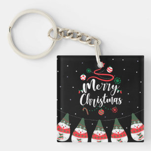 Christmas Jingle Bells Joyful Greetings Collection Keychain