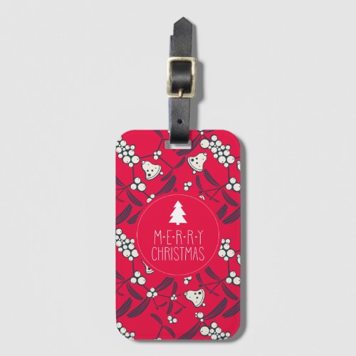 Christmas Jingle Bells Joyful Greetings Collection Luggage Tag