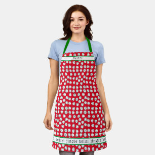 Christmas Jingle Bells Personalized Apron