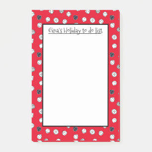 Christmas Jingle Bells Personalized Post-it Notes