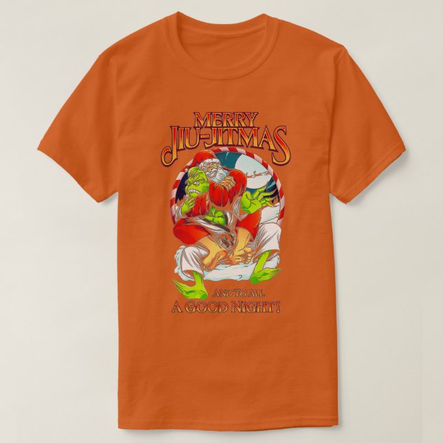 Christmas Jiu Jitsu Merry Jiu jitmas T-Shirt (Design Front)