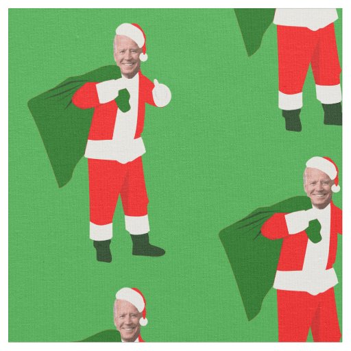 christmas joe biden santa fabric