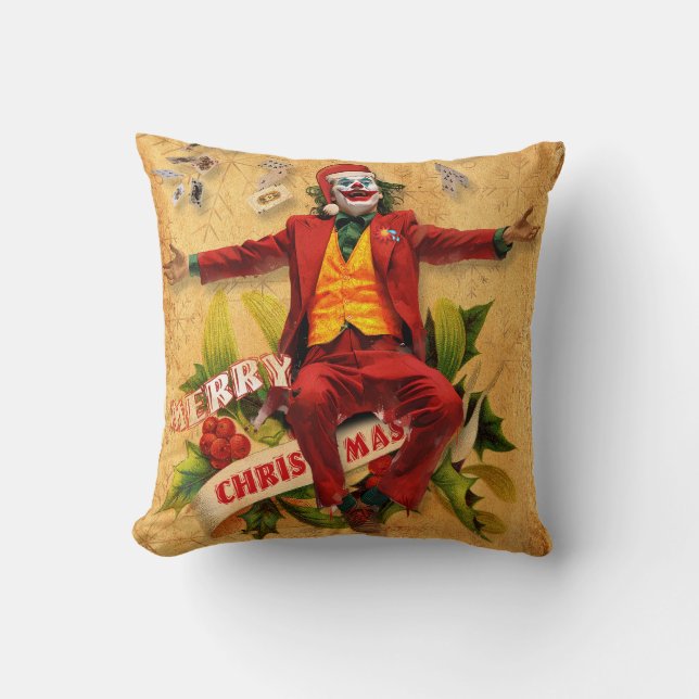 Christmas Joke Throw Pillow (Front)