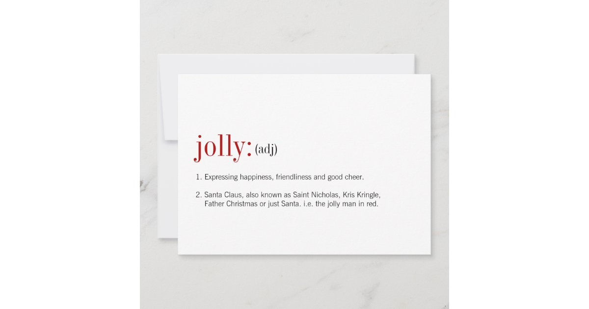 christmas-jolly-definition-holiday-card-zazzle