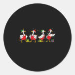 Christmas Jolly Goose That’s It I’m Not Going Funn Classic Round Sticker