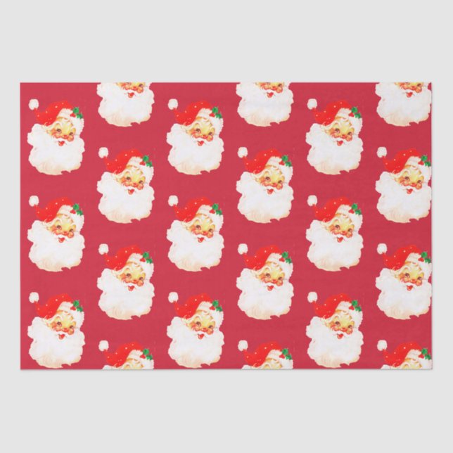 Christmas Jolly Santa Merry Fun  Tissue Paper (Front)