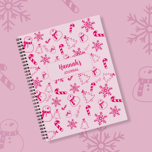 Christmas Journal – Pink Winter Holiday Notebook (Creator Uploaded)