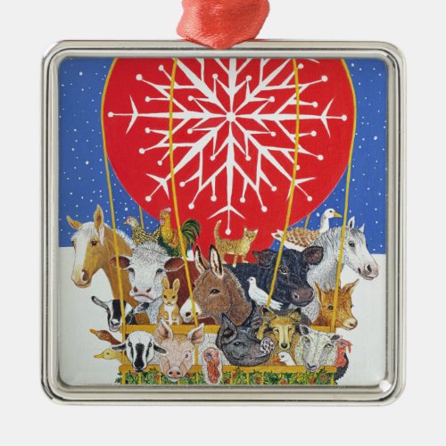 Christmas Journey Metal Ornament