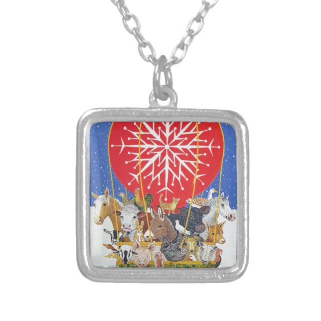 Christmas Journey Silver Plated Necklace (Front)