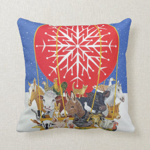 Christmas Journey Throw Pillow