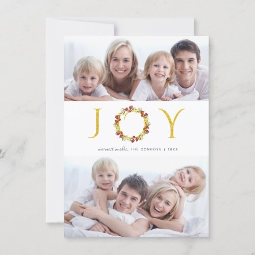 Christmas Joy 2_Photo Gold Faux Foil Holiday