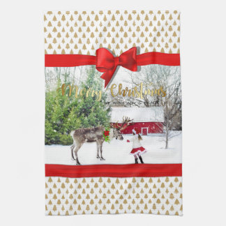 Christmas Joy and Peace Photo Towel
