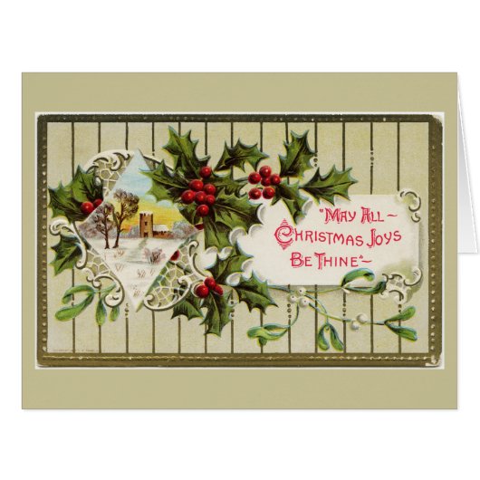 Christmas Joy Big Greeting Card (Front Horizontal)