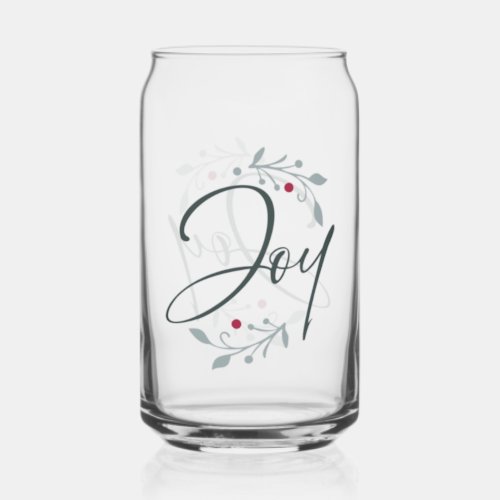 Christmas Joy Drinkware Glass