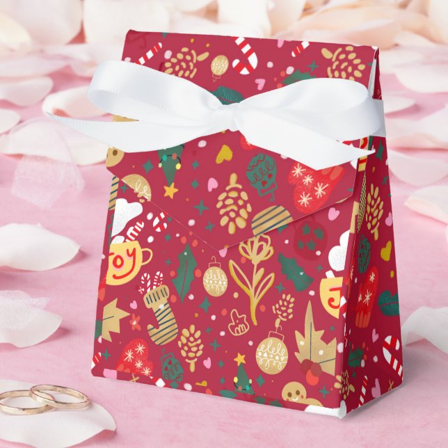 Christmas Joy Favor Boxes (Wedding)